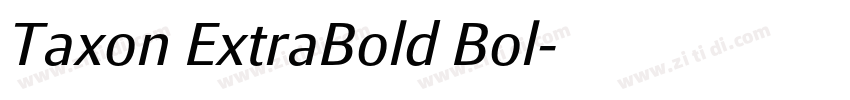 Taxon ExtraBold Bol字体转换